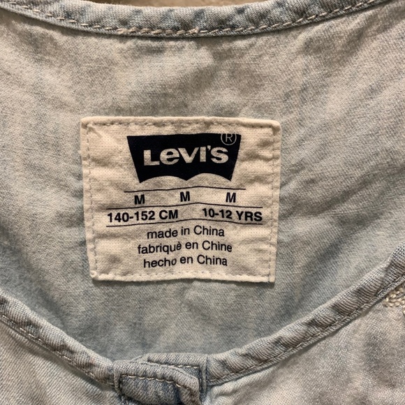 Levi's White Wash Romper w/ Embroideries - Picture 2 of 5